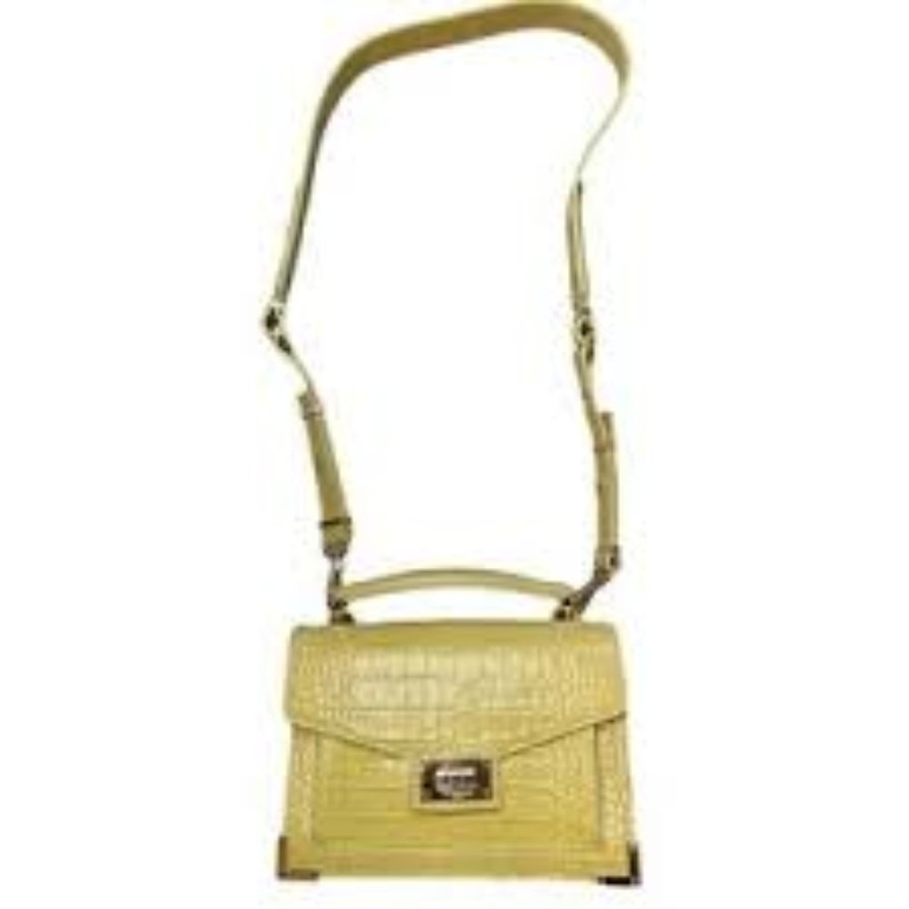 The Kooples Medium-size yellow croco-effect Emily Bag